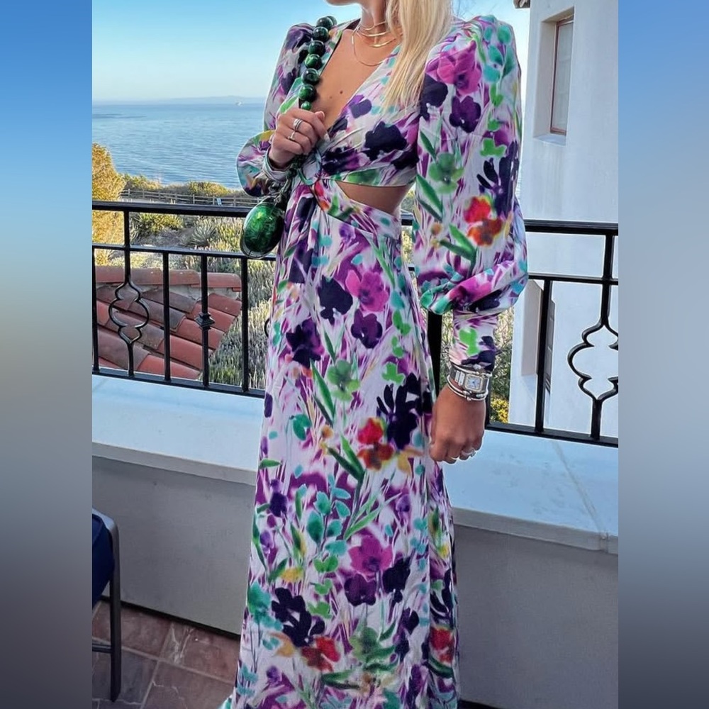 Floral Multi-Color Maxi Dress